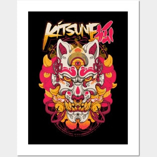 KITSUNE HANNYA Posters and Art